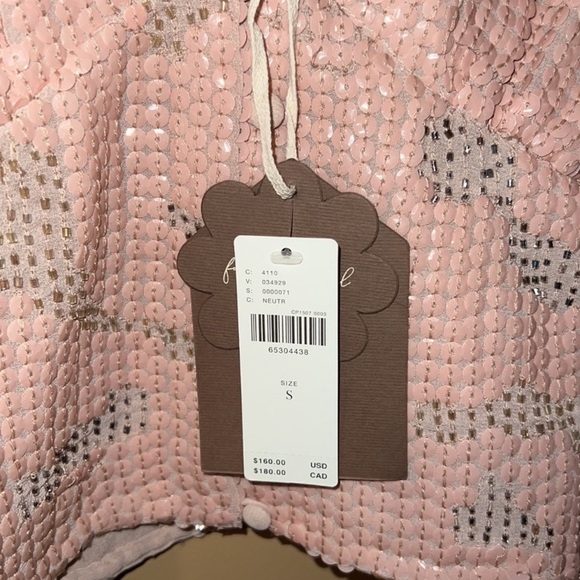 NWT Anthropologie Sequinned V-Neck Blouse - Picture 6 of 8